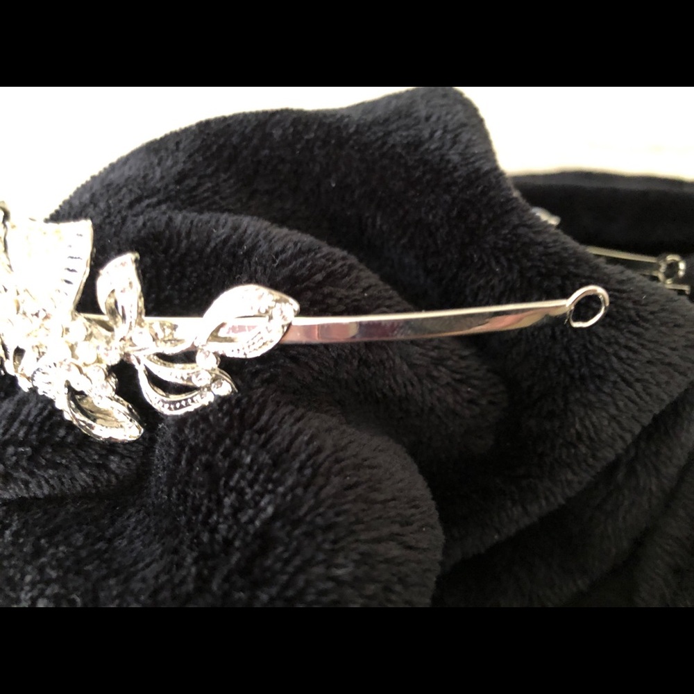 Mima Silver Rhinestone Tiara - Picture 8 of 8